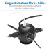 Tripp Lite 3-Outlet Spherical Surge Protector, 4 USB Ports (4.8A Shared) - 6-ft. (1.83 m) Cord, 5-15P Plug, 540 Joules, Black