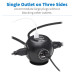 Tripp Lite 3-Outlet Spherical Surge Protector, 4 USB Ports (4.8A Shared) - 6-ft. (1.83 m) Cord, 5-15P Plug, 540 Joules, Black