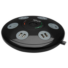 Tripp Lite TLP406USBUFO surge protector Black, Grey 4 AC outlet(s) 120 V 1.83 m