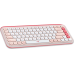 Logitech POP Icon Keys keyboard Universal Bluetooth QWERTY English Pink, White