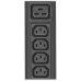 Tripp Lite PDUMV20HV-36 3.7kW 208/230V Single-Phase Local Metered PDU - 16 C13 & 4 C19 Outlets, C20/L6-20P Input, 10-ft. (3.05 m) Cord, 40 in. 0U Rack