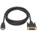 Tripp Lite P566AB-006 Safe-IT HDMI to DVI-D Single-Link Antibacterial Adapter Cable (M/M), 1080p 60 Hz, Black, 6 ft. (1.8 m)