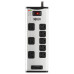 Tripp Lite 8-Outlet Surge Protector with 1 USB-A and 1 USB-C (3.9A Shared) - 8 ft. Cord, 2100 Joules, Metal Housing
