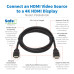 Tripp Lite P569AB-006 Safe-IT High-Speed HDMI Antibacterial Cable with Ethernet (M/M), UHD 4K 60 Hz, 4:4:4, Black, 6 ft. (1.83 m)