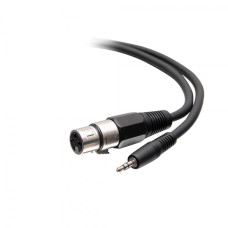 C2G 0.5m 3.5mm Male 3 Position TRS to Female XLR Cable