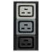 Tripp Lite PDU3XV6G20 11.5kW 3-Phase Basic PDU - 45 208-240V Outlets (36 C13, 9 C19), IEC 309 16/20A Red 360-415V Input, 6 ft. Cord, 70 in. 0U, TAA