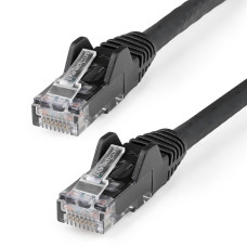 StarTech.com 10ft (3m) CAT6 Ethernet Cable - LSZH (Low Smoke Zero Halogen) - 10 Gigabit 650MHz 100W PoE RJ45 UTP Network Patch Cord Snagless with Strain Relief - Black CAT 6, ETL Verified, 24AWG