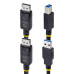 StarTech.com 10ft (3m) DisplayPort and USB 5Gbps KVM Cable, 4K 60Hz, DP 1.2 and USB Combo Cable for KVM Switches