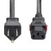 StarTech.com 12ft (3.6m) Heavy Duty Power Cord, NEMA 5-15P to Locking IEC 60320 C13 AC Power Cable, 15A 125V, 14AWG, Replacement Computer Power Cord, PC Power Supply Cable - UL Listed Components