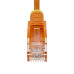 StarTech.com 1ft Orange Slim CAT6 Ethernet Cable, Snagless, 100W PoE, UTP, LSZH, 28AWG Bare Copper Wire, Slim RJ45 Network Patch Cord w/Strain Reliefs, Fluke Tested