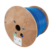 Tripp Lite N226-01K-BL Cat8 25G/40G Solid Core S/FTP Bulk Ethernet Cable, CMR Rated, Blue, 1000 ft. (305 m)