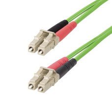 StarTech.com 20m (65ft) LC to LC (UPC) OM5 Multimode Fiber Optic Cable, 50/125µm Duplex LOMMF Zipcord, VCSEL, 40G/100G, Bend Insensitive, Low Insertion Loss, LSZH Fiber Patch Cord