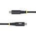 StarTech.com 10ft (3m) USB-C Charging Cable, Side Screw Locking, 240W (5A) PD EPR, Silicone Jacket w/Braided Nylon, USB 2.0 Laptop Charger Cable, USB-IF Certified, Rugged USB-C Charging Cord