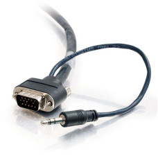 C2G 40177 video cable adapter 10.5 m VGA (D-Sub) + 3.5mm Black