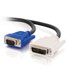 C2G 26958 video cable adapter 1 m DVI-I VGA (D-Sub) Black
