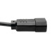 Tripp Lite Standard Computer Power Extension Cord Lead Cable, 10A, 18AWG (IEC-320-C14 to Left Angle IEC-320-C13), 0.61 m