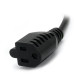 StarTech.com 1ft (30cm) Power Extension Cord, IEC 320 C14 to NEMA 5-15R, 10A 125V, 18AWG, Black Computer Power Extension Cord, AC Outlet Extension Cable for Power Supplies/PDUs/ Network Equipment, UL Listed