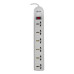 Tripp Lite SUPER6OMNID Protect It! 230V 6-Universal Outlet Surge Protector, 1.8M Cord, German/French Plug, 750 Joules