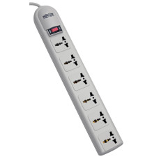 Tripp Lite SUPER6OMNID Protect It! 230V 6-Universal Outlet Surge Protector, 1.8M Cord, German/French Plug, 750 Joules