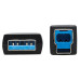 Tripp Lite U328F-30M USB 3.2 Gen 1 Plenum-Rated Fiber Active Optical Cable (AOC) - 5 Gbps, (A to B M/M), Black, 30 m
