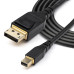 StarTech.com 6ft (2m) VESA Certified Mini DisplayPort to DisplayPort 1.4 Cable - 8K 60Hz HBR3 HDR - Super UHD mDP to DP 1.4 Cord - Slim (34 AWG) Ultra HD 4K 120Hz - Monitor/Video Cable