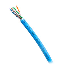 C2G 1000ft (304.8m) TAA-Compliant Cat6a Bulk Foil Shield (F/UTP) Ethernet Network Cable with Solid Conductors-Riser CMR-Rated - Blue