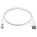 Tripp Lite M100AB-01M-WH Safe-IT USB-A to Lightning Sync/Charge Antibacterial Cable (M/M), MFi Certified, White, 1 m (3.3 ft.)