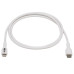 Tripp Lite M102-01M-WH USB-C to Lightning Sync/Charge Cable (M/M), MFi Certified, White, 1 m (3.3 ft.)