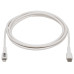 Tripp Lite M102AB-02M-WH Safe-IT USB-C to Lightning Sync/Charge Antibacterial Cable (M/M), MFi Certified, White, 2 m (6.6 ft.)