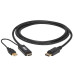 Tripp Lite P567-02M HDMI to DisplayPort Active Adapter Cable (M/M) - 4K, USB Power, Black, 2 m (6.6 ft.)