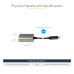 StarTech.com USB C to VGA Adapter - 1080p USB Type-C to VGA Adapter Dongle - USB-C (DP Alt Mode) to VGA Monitor/Display Video Converter - Thunderbolt 3 Compatible - 12