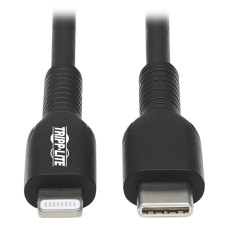 Tripp Lite M102-03M-BK USB-C to Lightning Sync/Charge Cable (M/M), MFi Certified, Black, 3 m (9.8 ft.)