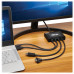 Tripp Lite B321-4X1-HDVC 4-Port Presentation Adapter, 4K 60 Hz (4:4:4) HDMI, DP, USB-C and 1080p VGA to HDMI, Built-In Cables