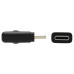 Tripp Lite U420-02M-RA USB-C Cable (M/M) - USB 3.2 Gen 1 (5 Gbps), Thunderbolt 3 Compatible, Right-Angle Plug, 2 m (6.6 ft.)