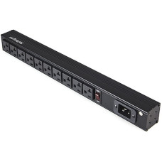 StarTech.com 10 Outlet Rack Mount Power Strip 125V/16 Amp - 1U Horizontal 19