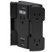 Tripp Lite Safe-IT 5-Outlet Surge Protector - USB-A/USB-C Ports, 5-15P Direct Plug-In, 1050 Joules, Antimicrobial Protection, Black