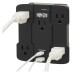 Tripp Lite Safe-IT 5-Outlet Surge Protector - USB-A/USB-C Ports, 5-15P Direct Plug-In, 1050 Joules, Antimicrobial Protection, Black