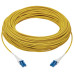Tripp Lite N370-75M-AR 100G Duplex Singlemode 9/125 OS2 Armored Fiber Optic Cable (LC/LC Duplex M/M), LSZH, Yellow, 75 m (246 ft.)