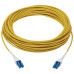 Tripp Lite N370-15M-AR 100G Duplex Singlemode 9/125 OS2 Armored Fiber Optic Cable (LC/LC Duplex M/M), LSZH, Yellow, 15 m (49.2 ft.)
