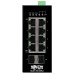 Tripp Lite NGI-U08C2 8-Port Unmanaged Industrial Gigabit Ethernet Switch - 10/100/1000 Mbps, 2 GbE SFP Slots, -40° to 75°C, DIN Mount