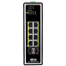 Tripp Lite NGI-U08C2POE8 8-Port Unmanaged Industrial Gigabit Ethernet Switch - 10/100/1000 Mbps, PoE+ 30W, 2 GbE SFP Slots, -40° to 75°C, DIN Mount