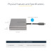 StarTech.com USB C to 4 HDMI Adapter - External Video & Graphics Card - USB Type-C to Quad HDMI Display Adapter Dongle - 1080p 60Hz - Multi Monitor Video Converter - Windows Only