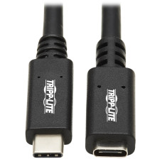 Tripp Lite U421-20N-G2 USB-C Extension Cable (M/F) - USB 3.2 Gen 2 (10Gbps), Thunderbolt 3 Compatible, Black, 20 in. (0.5 m)