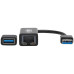 Tripp Lite U336-000-GB-CA USB-C, USB-A to RJ45 Gigabit Ethernet Network Adapter (2xM/F), USB 3.2 Gen 1, Black