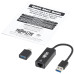 Tripp Lite U336-000-GB-CA USB-C, USB-A to RJ45 Gigabit Ethernet Network Adapter (2xM/F), USB 3.2 Gen 1, Black