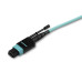 StarTech.com 5m (15ft) MTP(F)/PC to 4x LC/PC Duplex Breakout OM3 Multimode Fiber Optic Cable, OFNP, 8F Type-A, 50/125µm LOMMF, 40G Networks, Low Insertion Loss, MPO to LC Fiber Patch Cord