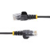 StarTech.com 1 ft. CAT6 Ethernet Cable - Slim - Snagless RJ45 Connectors - Black