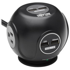 Tripp Lite TLP38UAM surge protector Black, Grey 3 AC outlet(s) 120 V 2.44 m
