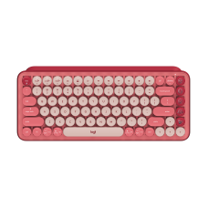 Logitech Pop Keys keyboard RF Wireless + Bluetooth Burgundy, Pink, Rose