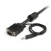StarTech.com 35 ft Coax High Resolution Monitor VGA Cable with Audio HD15 M/M